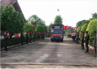 Remains of Vietnamese volunteer soldiers repatriated from Laos 